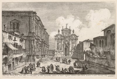 Ansichten von Venedig: Campo S. Rocco von Michele Marieschi