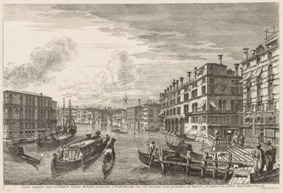 Ansichten von Venedig: Canal Grande, 1741 von Michele Marieschi