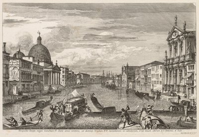 Ansichten von Venedig: Santa Chiara, 1741 von Michele Marieschi