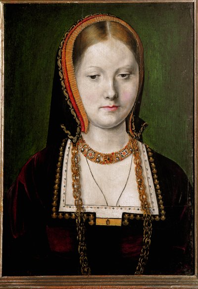 Porträt von Katharina von Aragon von Michiel Sittow