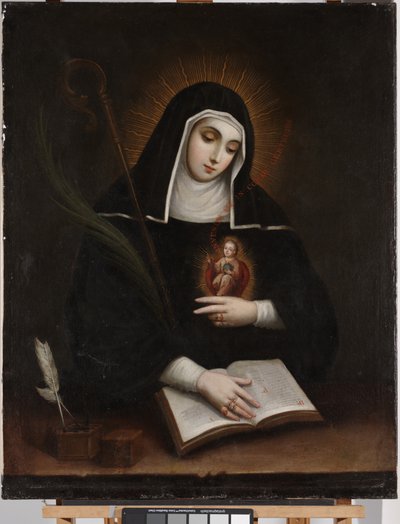 Heilige Gertrud (Santa Gertrudis) von Miguel Cabrera