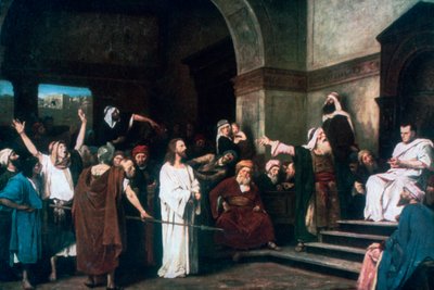 Christus vor Pilatus, 1881 von Mihály Munkácsy