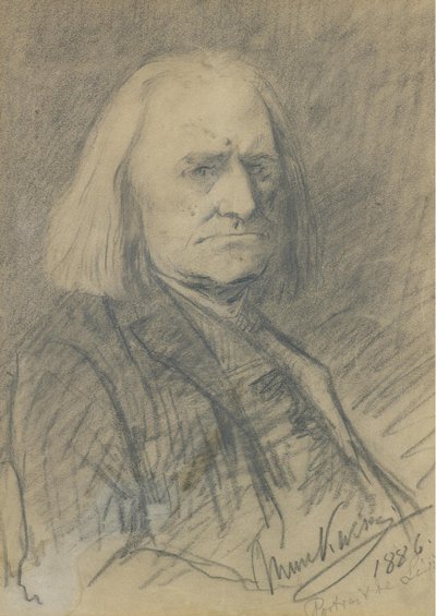 Porträt von Franz Liszt 1811-1886, 1886 von Mihály Munkácsy