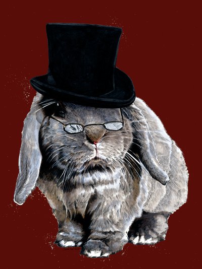 Humbug-Hase auf Rotoxid, 2020 von Mike Davis