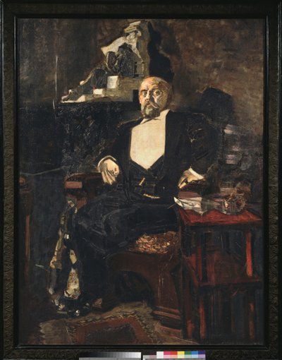 Porträt von Savva Manontov, 1897 von Mikhail Aleksandrovich Vrubel