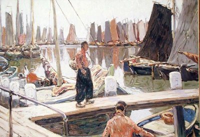 Segelboote, ruhig von Mikhail Alexandrovich Demianov