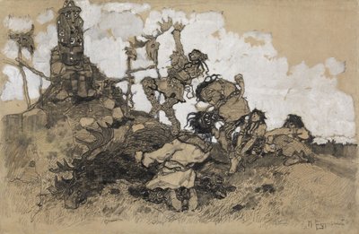 Götzenanbetung von Mikhail Dmitrievich Ezuchevsky