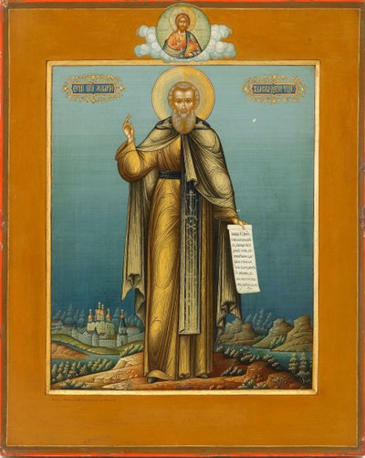 Heiliger Makarios von Unzha, ca. 1910 von Mikhail Ivanovich Dikaryov