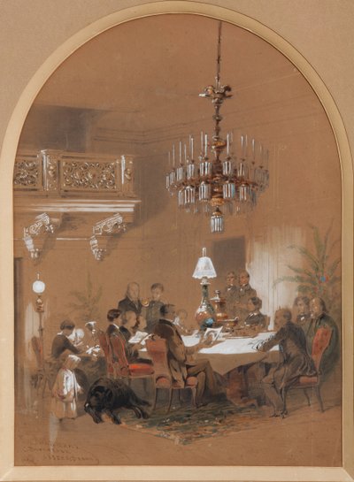 Salon in Vonlyarovo von Mikhail Osipovitsch Mikeshin