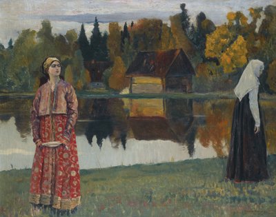 Am See, 1924 von Mikhail Vasilievich Nesterov