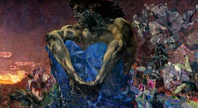 Dämon (sitzend) von Mikhail Aleksandrovich Vrubel
