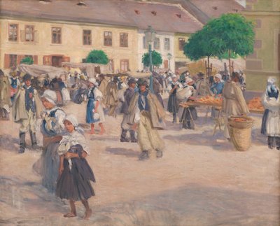 Markt in Myjava von Milos Jiranek