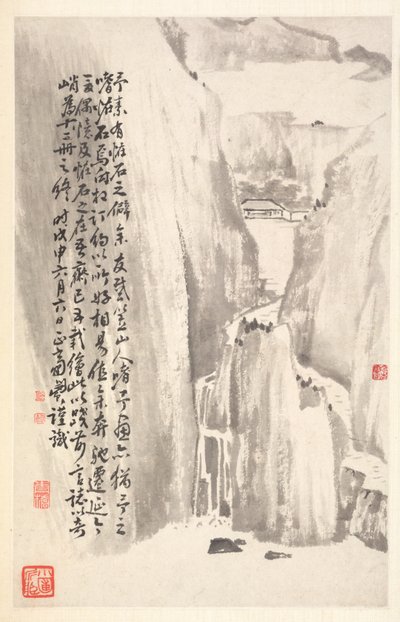 Steile Klippen, 1788 von Min Zhen