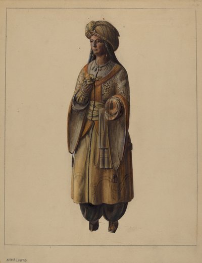 Zigarrenladenfigur, ca. 1937 von Mina Lowry