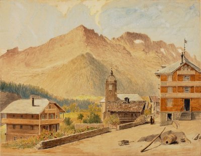 Champery und Mt. Bounaveau, Schweiz von Miner Kilbourne Kellogg
