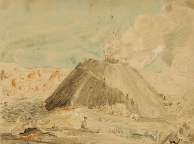 Figuren in der Nähe eines Vulkans von Miner Kilbourne Kellogg