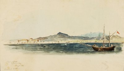 Hafen von Larnaca, 1844 von Miner Kilbourne Kellogg