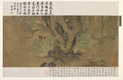 Bambus, Frosch und Insekten von Ming Dynasty Chinese School