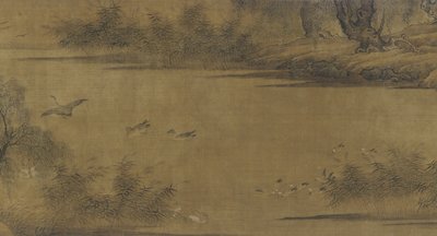 Vögel an einem Herbstteich von Ming Dynasty Chinese School