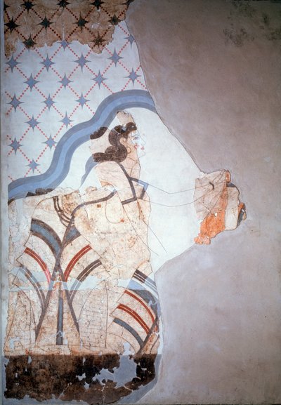 Weibliche Figur (Fresko) von Minoan