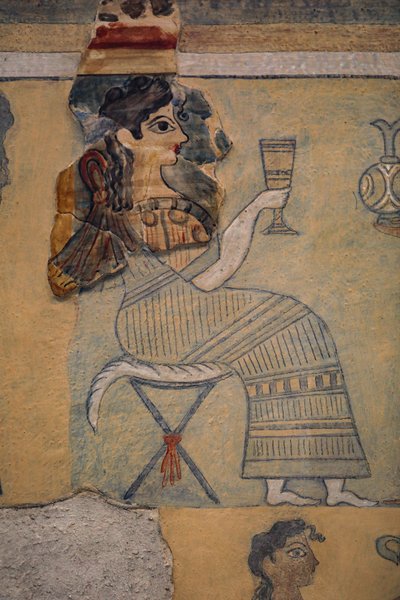 Camp-Stuhl Fresko von Minoan