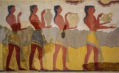 Rekonstruktion des Prozessionsfreskos von Minoan