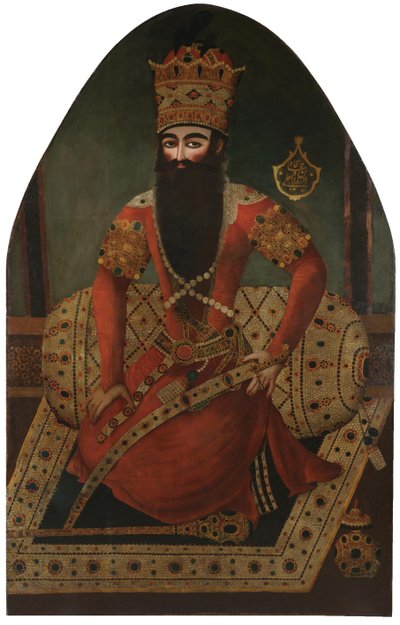Porträt von Fath Ali Shah von Mirza Baba
