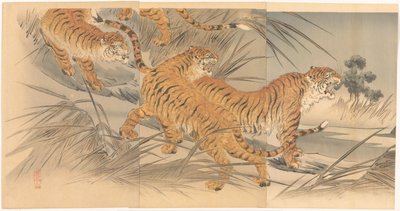 Tiger und Soldaten von Mishima Shôsô