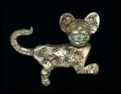 Feline Figur von Moche Moche