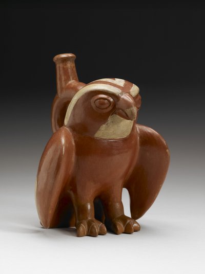 Falkengefäß, 200-450 n. Chr. von Moche Moche