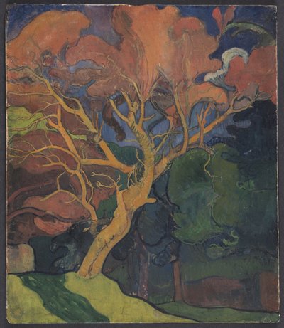 Wald mit krummem Baum von Mogens Ballin