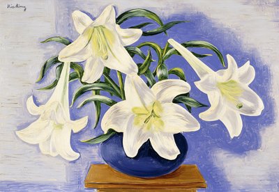 Vase mit Lilien von Moise Kisling