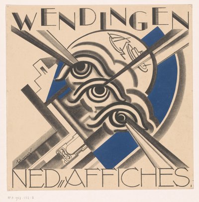 Umschlagentwurf für: Wendingen, 1931 von Mommie Schwarz