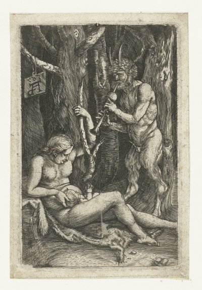 Die Satyrfamilie von Monogrammist AD