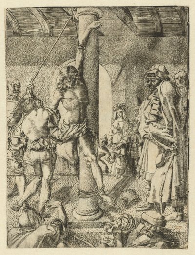 Martyrium des heiligen Sebastian von Monogrammist LH (Nederlanden)