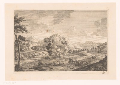 Landschaft mit Grab von Monogrammist MEG