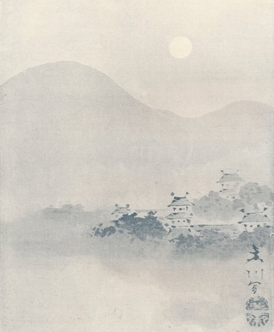 Abendnebel im Tal, um 1801 von Mori Sosen