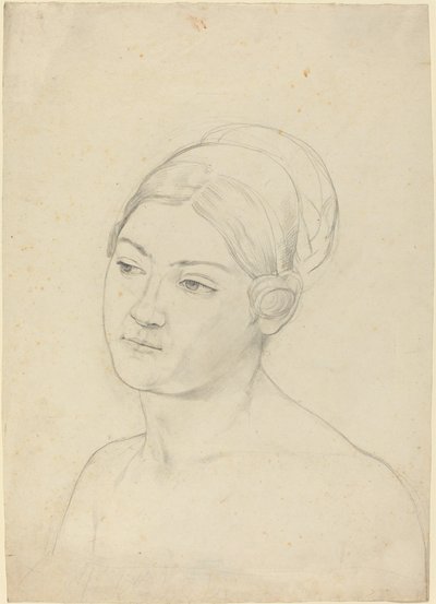 Kopf einer jungen Frau von Moritz Daniel Oppenheim