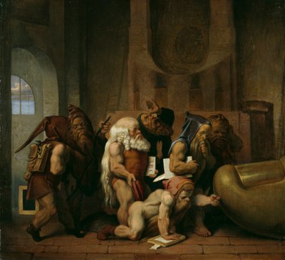 Gnomen am Zeh der Bavaria von Moritz Ludwig von Schwind