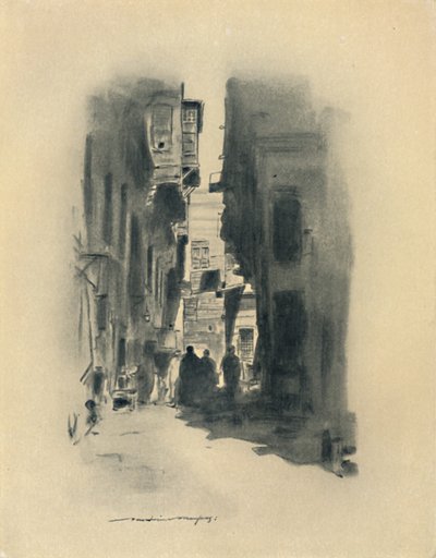 Eine Straße in Kairo, 1903 von Mortimer L Menpes
