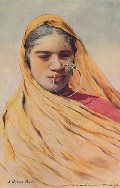 Eine einheimische Braut, ca. 1920er Jahre von Mortimer L Menpes