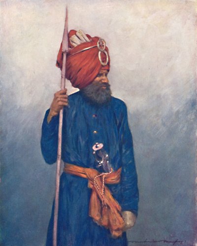 Speerträger aus Jind, 1903 von Mortimer L Menpes
