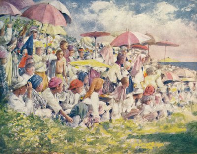Ein Bootsrennen beobachten, 1903 von Mortimer L Menpes
