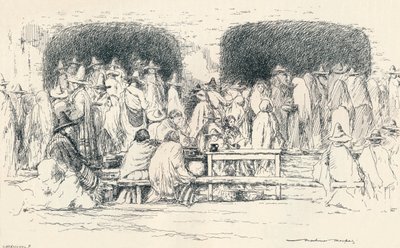 Mittag in Puebla, um 1895, 1896 von Mortimer Ludington Menpes