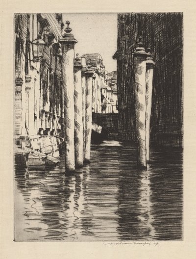 Ein enger Kanal, Venedig von Mortimer Menpes