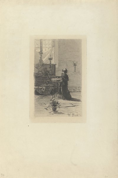 Kniender Chorknabe von Mosè di Giosuè Bianchi