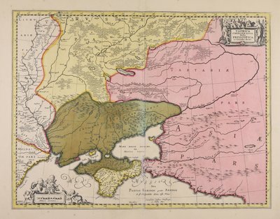 Taurica Chersonesus, heute Przecopsca und Gazara genannt von Moses Pitt