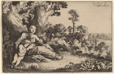 Hagar in der Wüste von Moyses van Uyttenbroeck