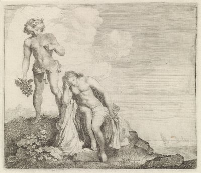 Bacchus findet Ariadne auf Naxos von Moyses van Wtenbrouck