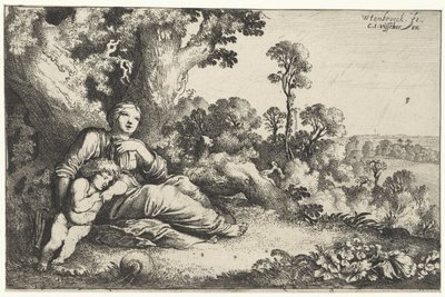 Hagar und Ismael in der Wüste von Moyses van Wtenbrouck